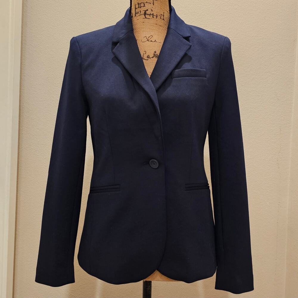 NWOT Gap Women's Navy Knit Blazer Size 2